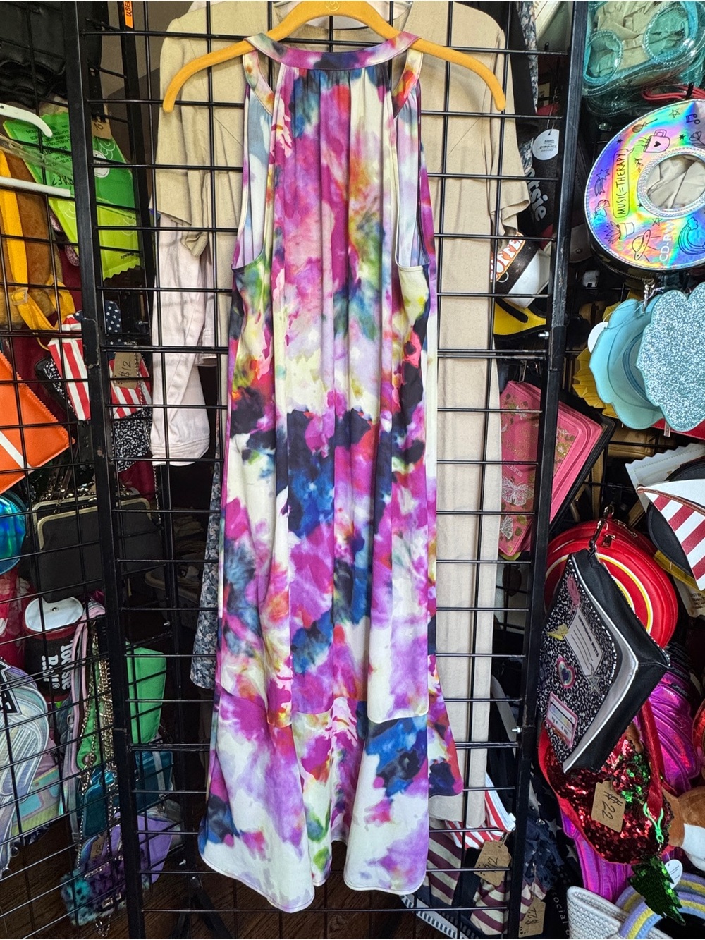 CAbi Celebrations Watercolor Tie Dye Dress - Picture 6 of 7